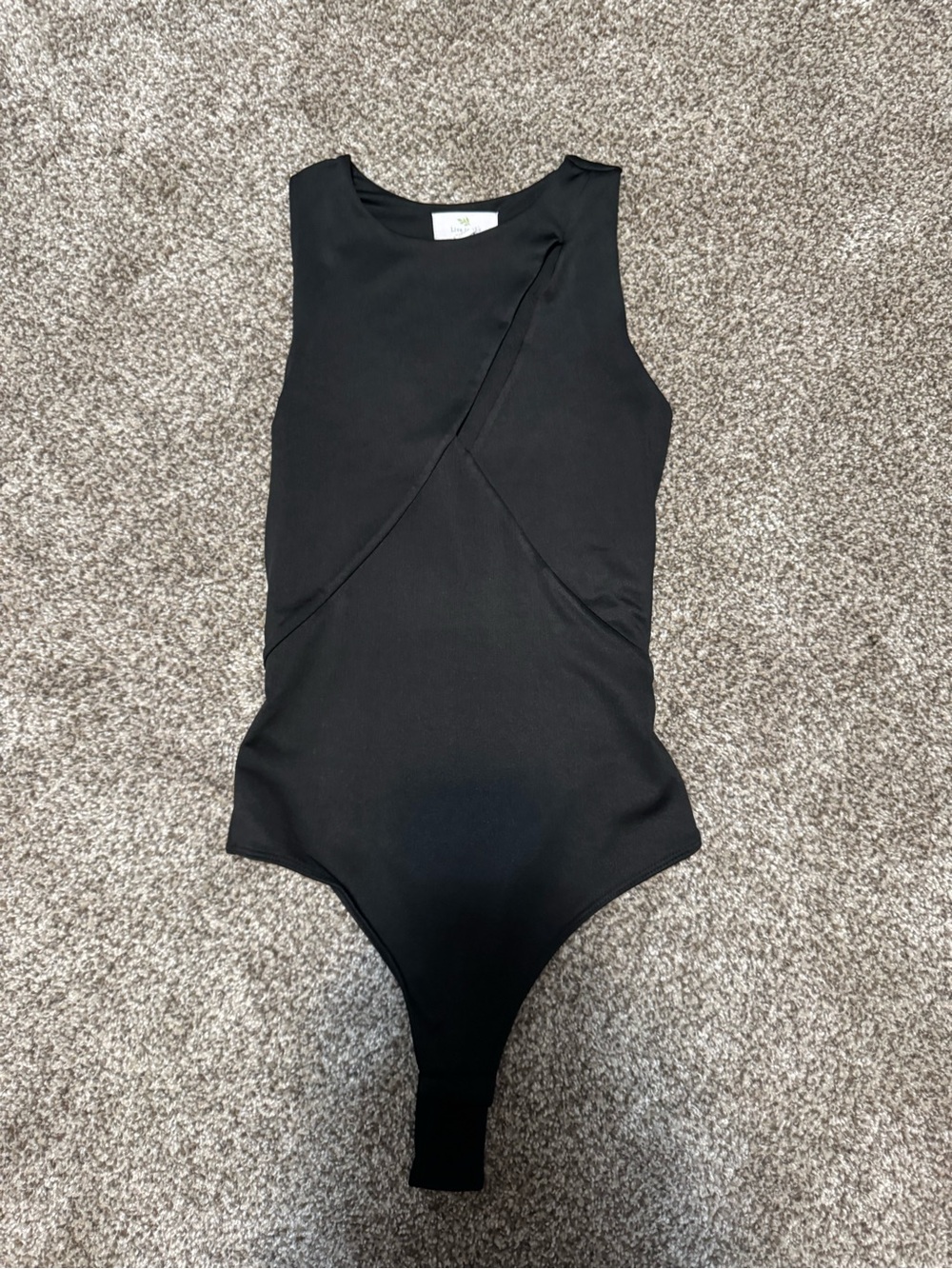 Sleeveless Black Women’s Bodysuit with Cutout